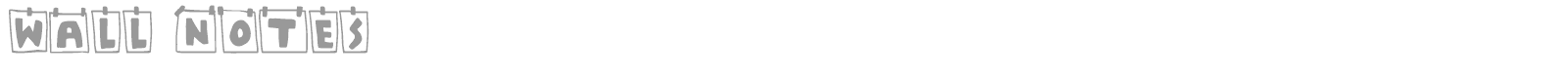 Wall Notes font preview